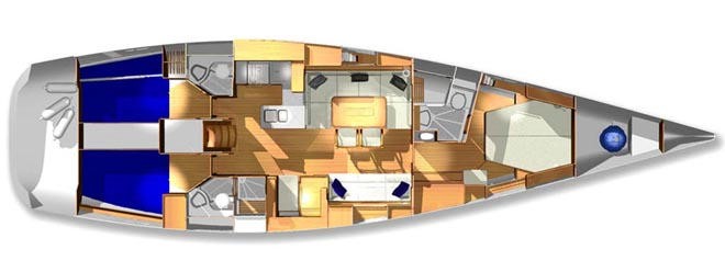 X55 classic 3 cabins © SW